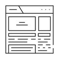 rich snippets seo line icon vector illustration