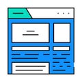 rich snippets seo icon color illustration