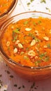 The rich sweetness of homemade Carrot Halwa.