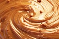 Rich toffee backdrop swirls with caramel, irresistibly sweet temptation Royalty Free Stock Photo