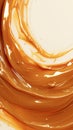 Rich toffee backdrop swirls with caramel, irresistibly sweet temptation Royalty Free Stock Photo
