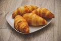 A rich variety of food photography Croissant.