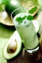 Rich velvety avocado smoothie Royalty Free Stock Photo