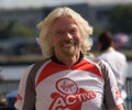 Richard Branson promoting Virgin Active Royalty Free Stock Photo