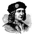 Richard III of England, vintage illustration