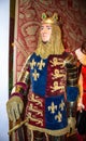 Richard Lionheart, King of England at Madame Tussauds Wax Museum. London Royalty Free Stock Photo