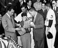 Richard M. Nixon at Orioles-Senators game Royalty Free Stock Photo