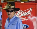 Richard Petty in the garage