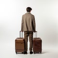 Richard With Suitcase: A Minimalistic Symmetry Of American Consumer Culture