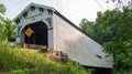 Richland-Plummer Covered Bridge, Greene County, Indiana Royalty Free Stock Photo