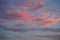 Richly Colored Sunset Clouds