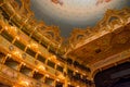 Interior of the La Fenice Theatre. Venice, Italy Royalty Free Stock Photo