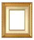 Richly decorated frame for paintings and photographs. Royalty Free Stock Photo