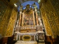 Richly decorated interior of St. Johns Cathedral in Malta