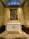 Richly decorated interior of St. Johns Cathedral in Malta