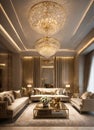 richly decorated room in quiet luxury style