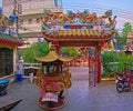 Paifang gate of Pung Thao Kong Shrine, Chiang Mai, Thailand