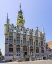 The richly decorated town hall on the Markt in the historic town of Veere Royalty Free Stock Photo