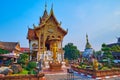 The viharn-library of Wat Buppharam, Chiang Mai, Thailand