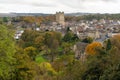 Richmond on an autumn day with Richmond Castle Royalty Free Stock Photo