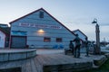 Richmond, BC, Canada. Gulf of Georgia Cannery National Historic Site in dusk.