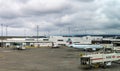 RICHMOND, CANADA - September 14, 2018: Busy life at Vancouver International Airport aircraft and cargo