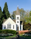 RICHMOND, CANADA - May 05, 2020: Church historic Richmond Chapel in Minoru Park
