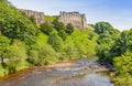 Richmond Castle and the River Swale Royalty Free Stock Photo