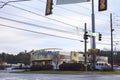 Street view of McDonalds fast food restaurant in the morning