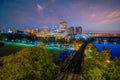 Richmond downtown city skyline cityscape in Virginia, USA Royalty Free Stock Photo