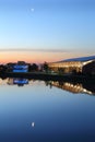 Richmond Oval Morning, Fraser River Royalty Free Stock Photo