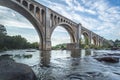 Richmond Railroad Bridge Over James River Royalty Free Stock Photo