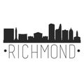 Richmond Virginia. City Skyline. Silhouette City. Design Vector. Famous Monuments.