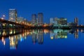 Richmond, Virginia Skyline at Night Royalty Free Stock Photo