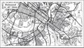 Richmond Virginia USA City Map in Retro Style. Outline Map.