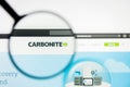 Richmond, Virginia, USA - 26 July 2019: Illustrative Editorial of Carbonite Inc website homepage. Carbonite Inc logo Royalty Free Stock Photo