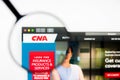 Richmond, Virginia, USA - 27 July 2019: Illustrative Editorial of CNA Financial Corporation website homepage. CNA