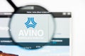 Richmond, Virginia, USA - 9 May 2019: Illustrative Editorial of Avino Silver website homepage. Avino Silver logo visible Royalty Free Stock Photo