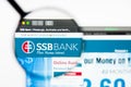 Richmond, Virginia, USA - 9 May 2019: Illustrative Editorial of SSB Bank website homepage. SSB Bank logo visible on