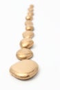 Gold Pebble contemplation of richness Royalty Free Stock Photo