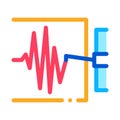 Richter scale measurement icon vector outline illustration