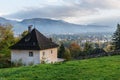 Richterhohe Castle on Monchsberg mountain. Salsburg. Austria Royalty Free Stock Photo