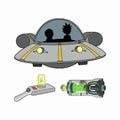 rick and morty assets icons pack spaceship and portal guns