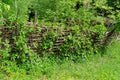 Rickety lath fence in Ukrainian village Royalty Free Stock Photo