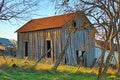 Rickety old barn in Texas Hill Country Royalty Free Stock Photo