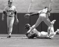 Rickey Henderson caught stealing