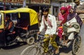 Rickshaw Driver Delhi India