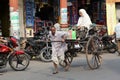 Rickshaw driver working, Kolkata