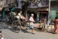 Rickshaw driver working in Kolkata