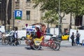 Rickshaw drivers resting in Barcelona